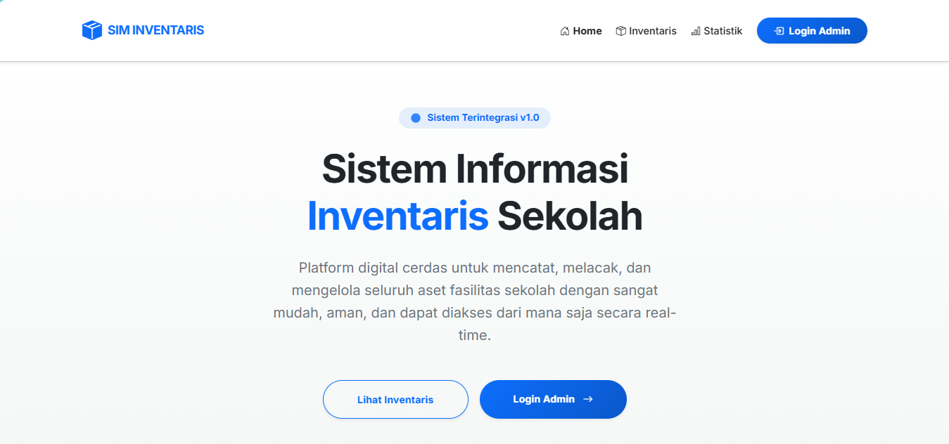Aplikasi Inventaris Sekolah Berbasis Web